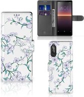Coque Téléphone Sony Xperia 10 II Coque Housse pour Fleur Blanche