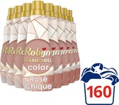 Robijn Klein & Krachtig Rosé Chique Vloeibaar Wasmiddel - 8 x 20 wasbeurten - Voordeelverpakking