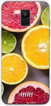 Samsung Galaxy A6 (2018) Hoesje Transparant TPU Case - Citrus Fruit #ffffff