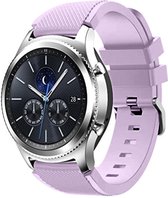 Siliconen Smartwatch bandje - Geschikt voor  Samsung Gear S3 silicone band - lila - Horlogeband / Polsband / Armband