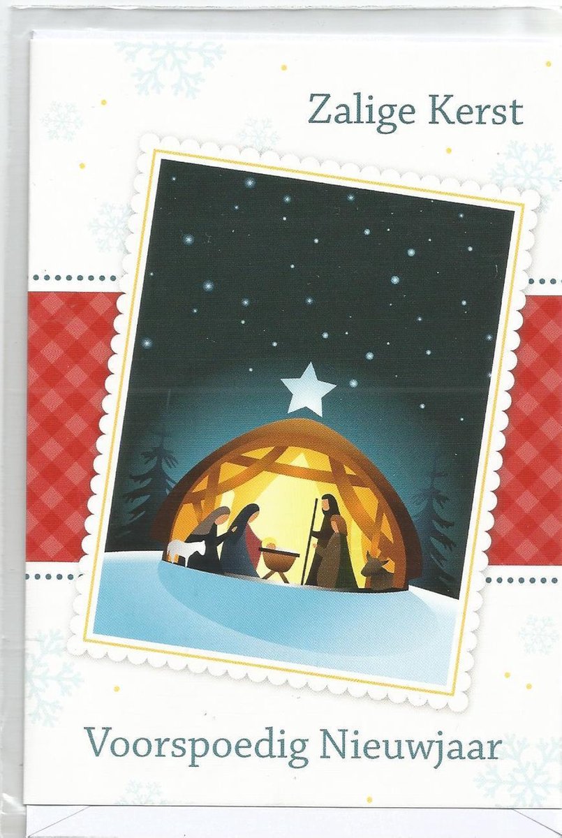 Kerstkaart nr, 12 10 stuks