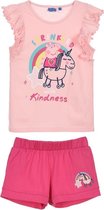 Peppa Big pyjama - roze - Peppa Pig shortama - maat 110 - 100% katoen