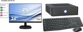 Mini PC met 24 inch monitor, draadloze muis en toetsenbord - AMD Pro Quad Core - incl. Win10 Pro, virusbeveiliging en Office 2019 Home & Student (verloopt niet, geen abonnement!) D