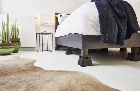 VITILITY Meubelverhoger - klein - Bedhulpmiddel - Stoelverhoger - Bedverhoger - Zwart van Merkloos — afbeelding 4