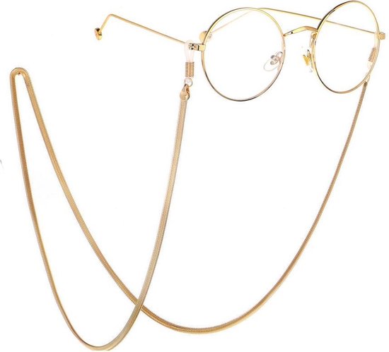 Goud Brillenkoordje - Zonnebrilkoord - Brilketting – Brillenkoord – ketting voor bril – Ketting dames - Gouden koord bril