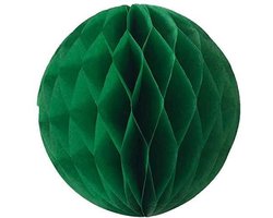 5 x Donker groene Honeycomb 35 cm - Kerst decoratie versiering