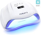 Murley’s Pro Dual Nagellamp Gellak Nageldroger + Nagelvijl 100/180 - UV LED Nagel Lamp - 54 Watt - 36 LED’s