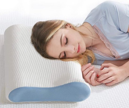 Oreiller ergonomique en mousse à mémoire de forme orthopédique pour chambre  à coucher... | bol.com