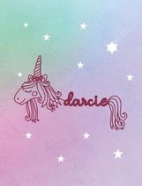 Darcie: Unicorn Name Notebook