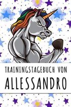 Trainingstagebuch von Allessandro: Personalisierter Tagesplaner f�r dein Fitness- und Krafttraining im Fitnessstudio oder Zuhause