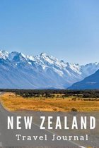 New Zealand Travel Journal: Travel log/book with 50 double pages for diary entries and 20 pages for notes, New Zealand Mountain Range