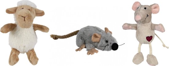 Knuffeldoekje met kattenkruid (Prijs per stuk) 13x13 cm vierkant