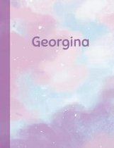 Georgina: Personalized Composition Notebook - College Ruled (Lined) Exercise Book for School Notes, Assignments, Homework, Essay