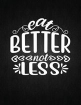 EAT BETTER NOT LESs