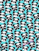 Cute Pandas: Composition Notebook, Collage Ruled Pages, Perfect For School Notes