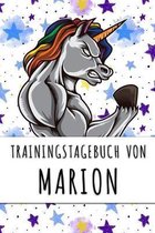 Trainingstagebuch von Marion: Personalisierter Tagesplaner für dein Fitness- und Krafttraining im Fitnessstudio oder Zuhause