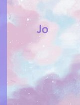 Jo: Personalized Composition Notebook - College Ruled (Lined) Exercise Book for School Notes, Assignments, Homework, Essay