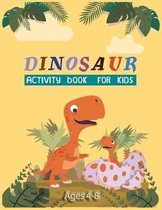 Dinosaur Activity Book For Kids Ages 4-8