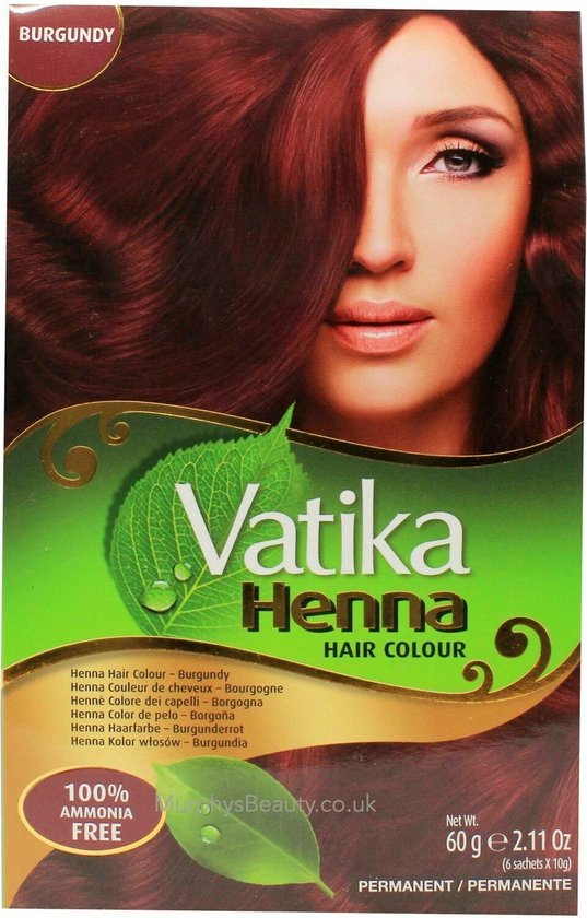 Dabur Henna Hair Colour| Haarkleur| Burgundy | 3 stuks | bol.com