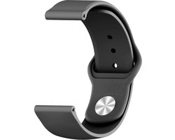 Siliconen Bandje - Sportbandje - Garmin Vivoactive 3 - Vivomove - Venu - Forerunner 245/645 Music - Huawei Watch 2 - Zwart