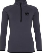 FitProWear Cool Fit Sweatshirt Charcoal Black Maat S - Dames - Stretch - Vest - Sportkleding - Trainingskleding - Polyester - Ritssluiting - Sweater - Hoodie -