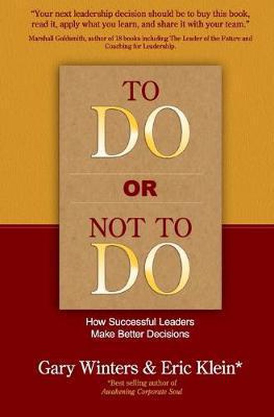 To Do or Not To Do - How Successful Leaders Make Better Deci ... - cover