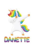 danette: danette 6x9 Journal Notebook Dabbing Unicorn Rainbow