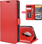 Nokia 5.3 hoesje - Wallet bookcase - Rood - GSM Hoesje - Telefoonhoesje Geschikt Voor: Nokia 5.3
