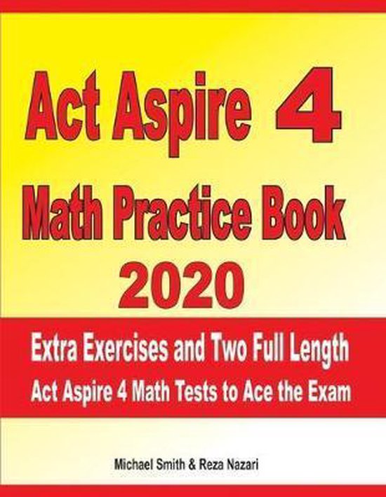 ACT Aspire 4 Math Practice Book 2020 - cover