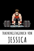 Trainingstagebuch von Jessica: Personalisierter Tagesplaner f�r dein Fitness- und Krafttraining im Fitnessstudio oder Zuhause