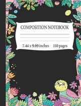 Composition Notebook 7.44 x 9.69 Inches 110 pages: Bullet Dot Grid College Gift for Students, Teacher, Friend To Write Goals, Ideas & Thoughts, Writin
