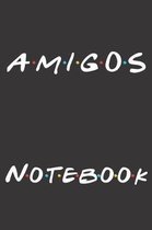 Amigos Notebook: Printed in America Notebook / Journal / Planner - Quote, Gratitude Accessories & Gift Idea - 6 x 9 - Thick Blank Lined