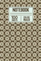 Notebook 100 Sheets College Ruled: 100 Page College Ruled Notebook For Note taking Or Doodling In Class