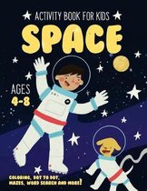 Space Activity Book for Kids Ages 4-8