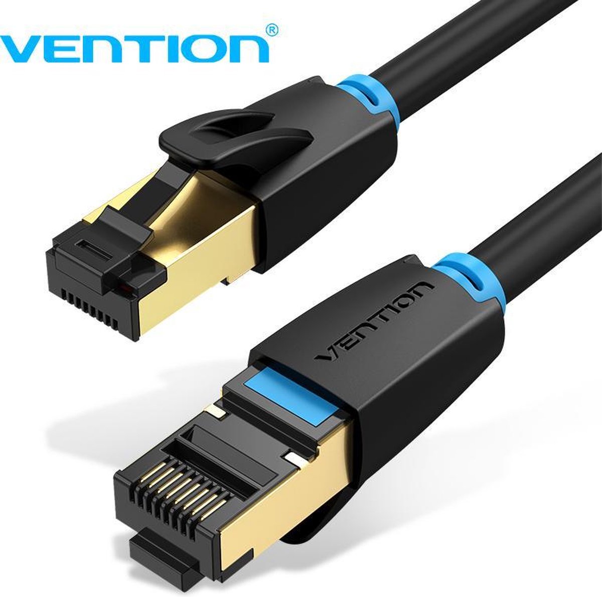 Verstikken Keuze Entertainment Vention Internet LAN kabel CAT 8 - SSTP Netwerkkabel CAT 8 - 40 GB/s & 2000  MHz - 15 meter | bol.com