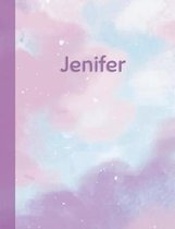 Jenifer: Personalized Composition Notebook - College Ruled (Lined) Exercise Book for School Notes, Assignments, Homework, Essay