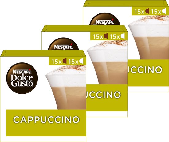 Nescafé Dolce Gusto Cappuccino - 90 koffiecups voor 45 koppen koffie cadeau geven