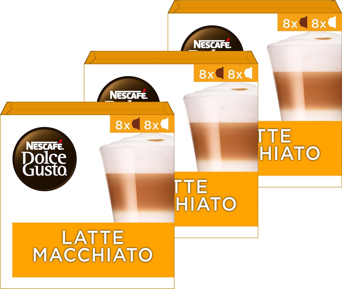Nescafé Dolce Gusto capsules Latte Macchiato - 48 koffiecups - geschikt voor 24 koppen koffie