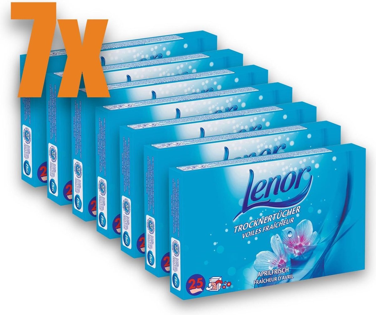 Bol Com Lenor Droogtrommeldoekjes Aprilfris 25 Doekjes Voordeelpack 7 Stuks