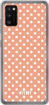 Samsung Galaxy A41 Hoesje Transparant TPU Case - Peachy Dots #ffffff