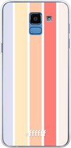 Samsung Galaxy J6 (2018) Hoesje Transparant TPU Case - Vertical Pastel Party #ffffff