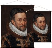 Portret van Willem I, prins van Oranje, Adriaen Thomasz. Key - Foto op Textielposter - 60 x 80 cm