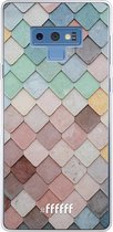 Samsung Galaxy Note 9 Hoesje Transparant TPU Case - Colour Tiles #ffffff