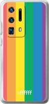 Huawei P40 Pro+ Hoesje Transparant TPU Case - #LGBT #ffffff
