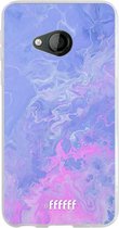 HTC U Play Hoesje Transparant TPU Case - Purple and Pink Water #ffffff