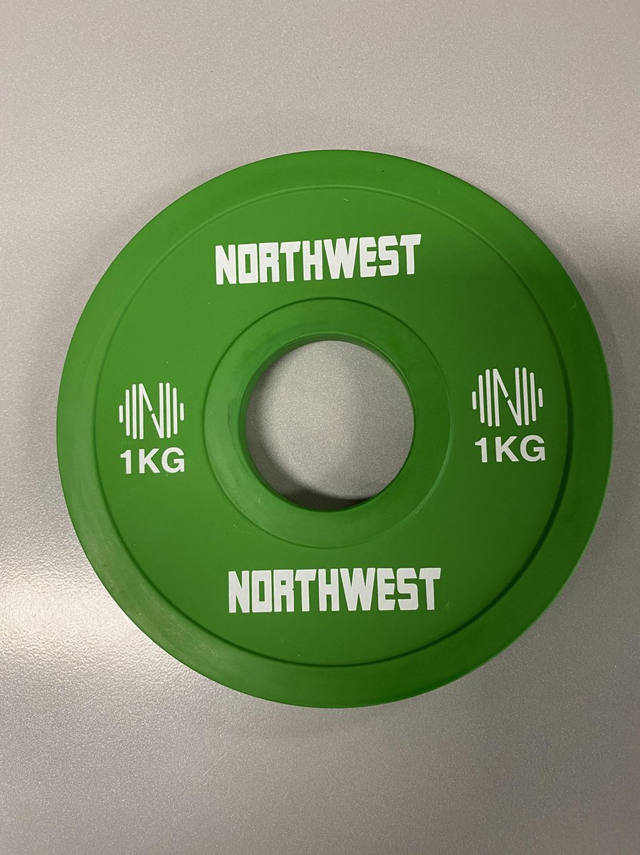Northwest Fractional Halterschijf | Change Plate Set | 2 x 1 KG | Groen