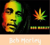 Allernieuwste Canvas Schilderij Bob Marley Retro - Moderne Kunst - Jamaica - Muziek - Reggae - Poster - Artiest - 50x70cm - Kleur
