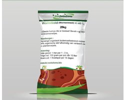 Wormenmest - 45 liter - Humus - Compost - Bodemleven - Bodemverbeteraar - Wormencompost