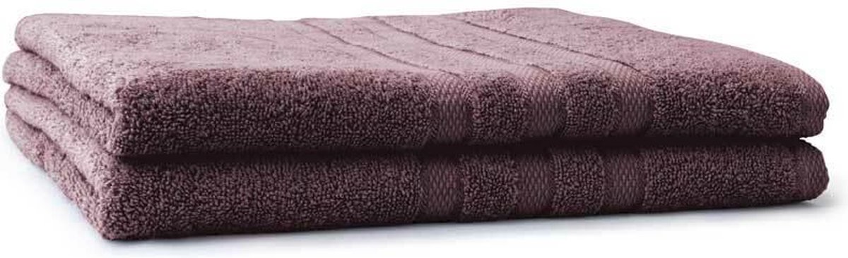 LINNICK Pure Handdoeken Set - Douchelaken - 100% Katoen - Purple - 70x140cm- Per 2 Stuks