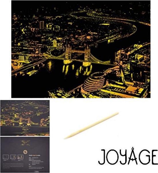 Scratch Art Volwassenen 41 x 28 cm Londen Kras tekeningen